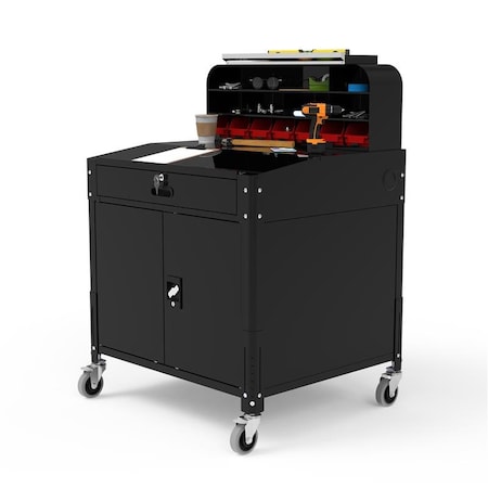 Luxor 16.25 D X 16.25 H, 15 W X powder coated steel w/MDF, black DTWS003